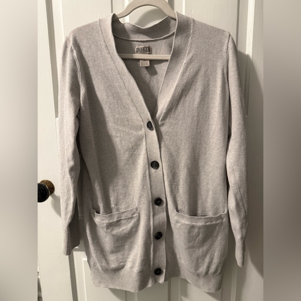Duluth Trading Co Gray Women's Cardigan